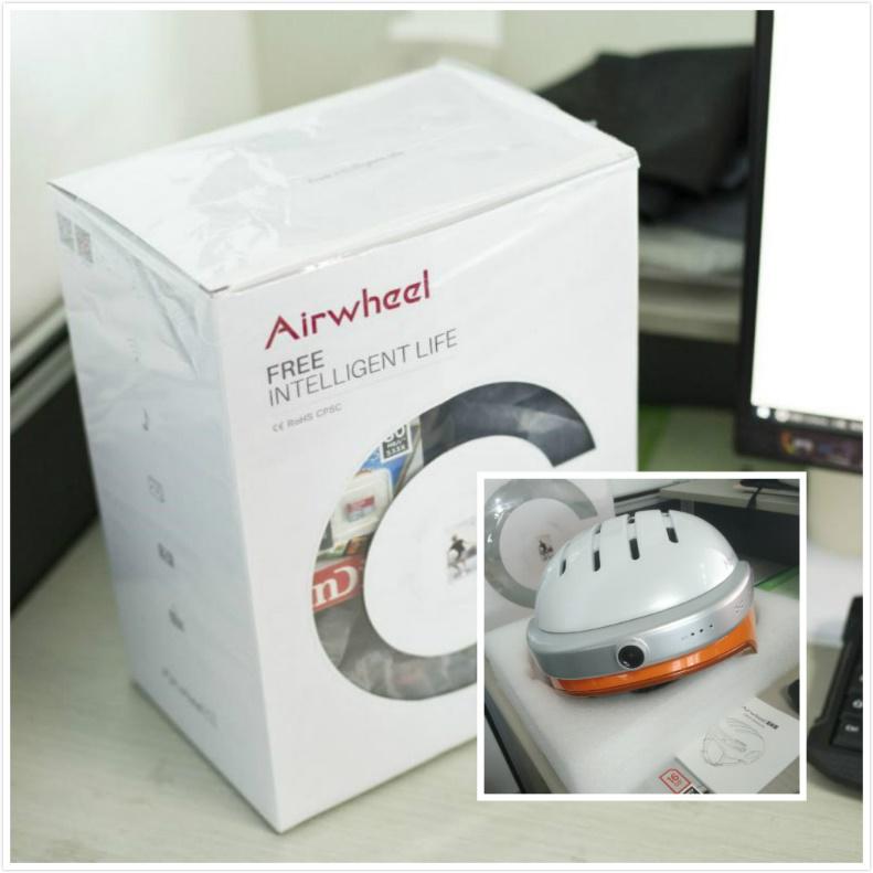The first sight of Airwheel C5 intelligent helmet after unwrapping
