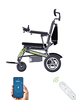 The Airwheel H3TS+ is a full-automatic lying down folding smart electric wheelchair that automatically opens and closes with the touch of a button.